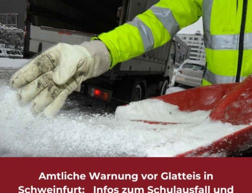 Amtliche Warnung vor Glatteis in Schweinfurt:   Infos zum Schulausfall und wichtige Hinweise zur Streupflicht